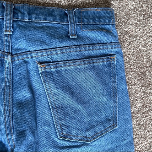 Vintage JCPenney Plain Pockets Cropped Blue Jeans Women’s Size Large High Rise - Picture 8 of 15